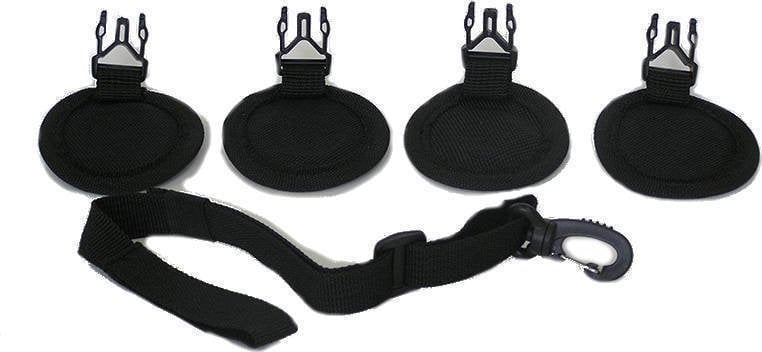 Motorcycle Rope / Strap Shad Magnet Pad 4pcs + Security Strap