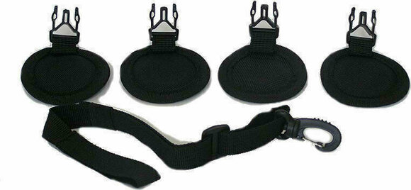 Motorcycle Rope / Strap Shad Magnet Pad 4pcs + Security Strap - 1