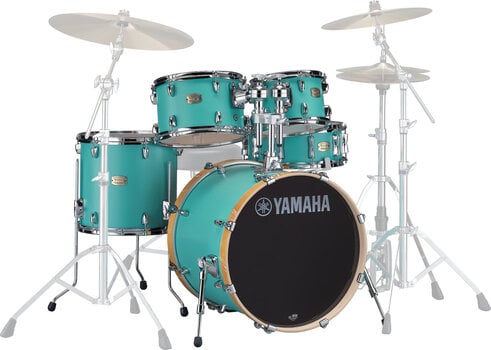 Drumkit Yamaha SBP0F5 Stage Custom Matte Surf Green Drumkit - 1