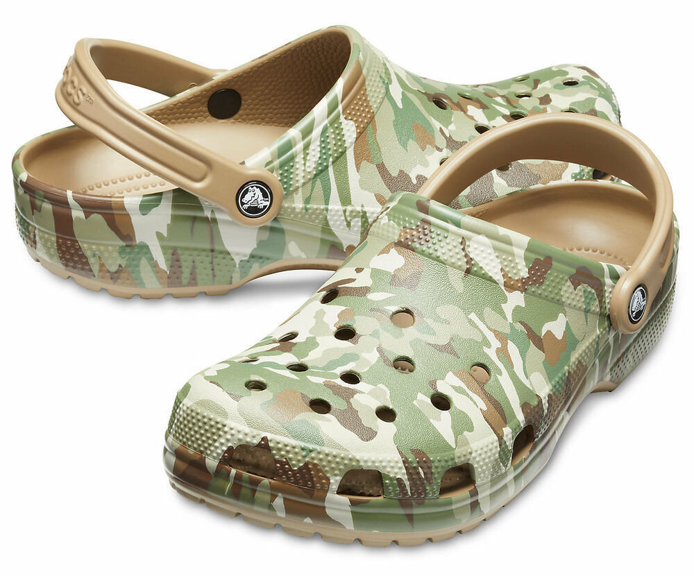 Unisex cipele za jedrenje Crocs Classic Graphic II Clog Unisex Dark Camo Green/Khaki 41-42
