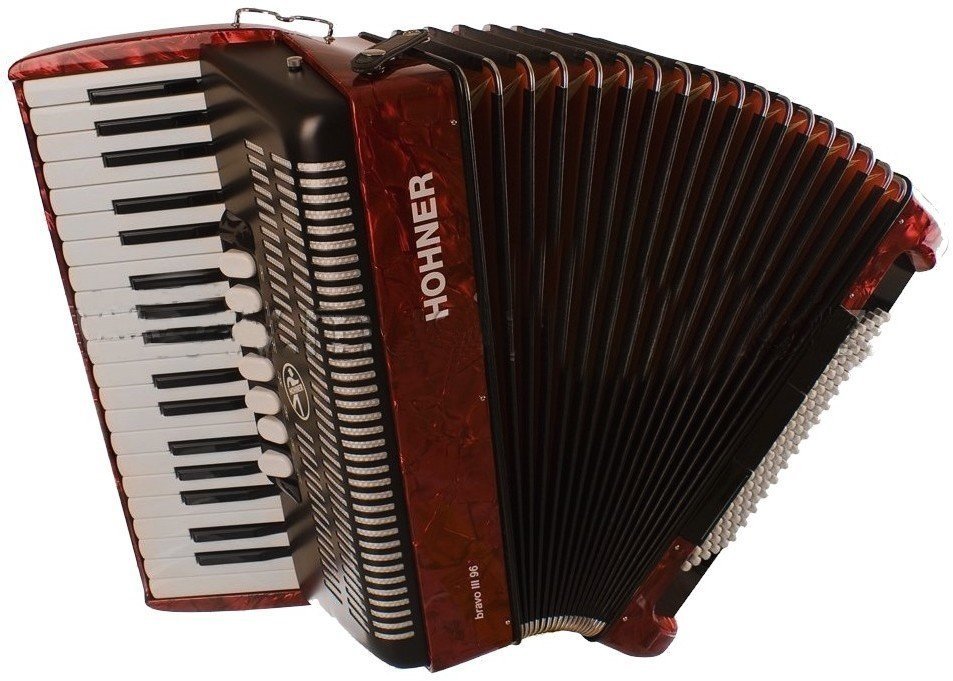 Пиано акордеон
 Hohner BRAVO III 96 RED