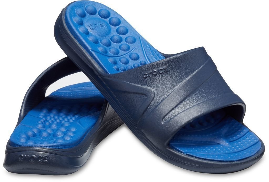 Unisex Schuhe Crocs Reviva Slide Navy/Blue Jean 36-37