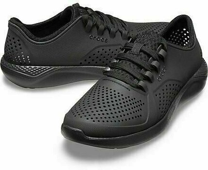 Mens Sailing Shoes Crocs Men's LiteRide Pacer Black/Black 39-40 - 1