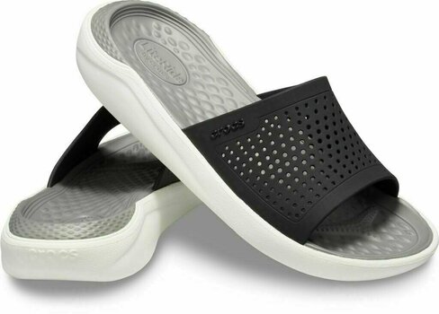 Unisex Schuhe Crocs LiteRide Slide Black/Smoke 42-43 - 1