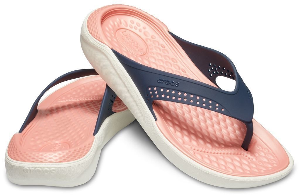 Unisex Schuhe Crocs LiteRide Flip Navy/Melon 42-43