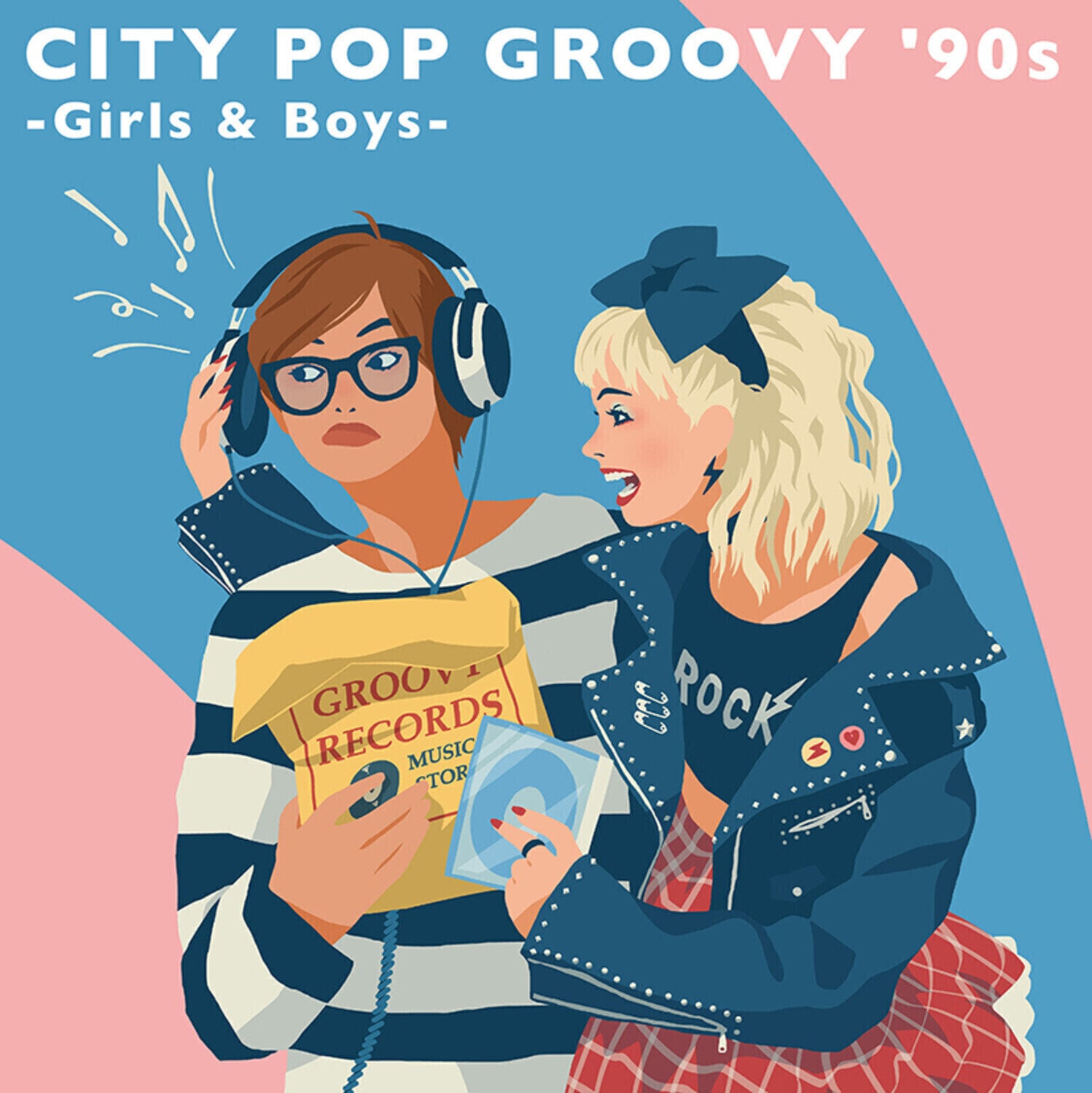 Disco de vinil Various Artists - City Pop Groovy '90s -Girls & Boys- (2 LP)
