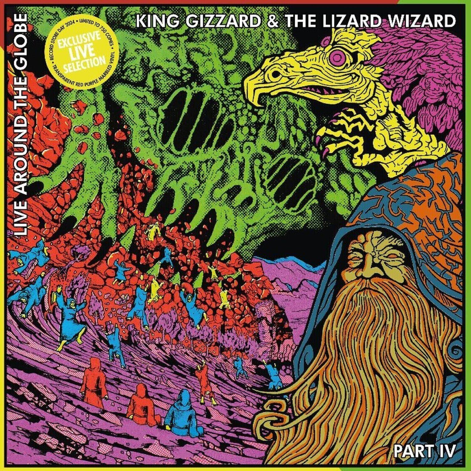 Disc de vinil King Gizzard And The Lizard Wizard - Live Around The Globe - Part IV (Limited Edition) (LP)