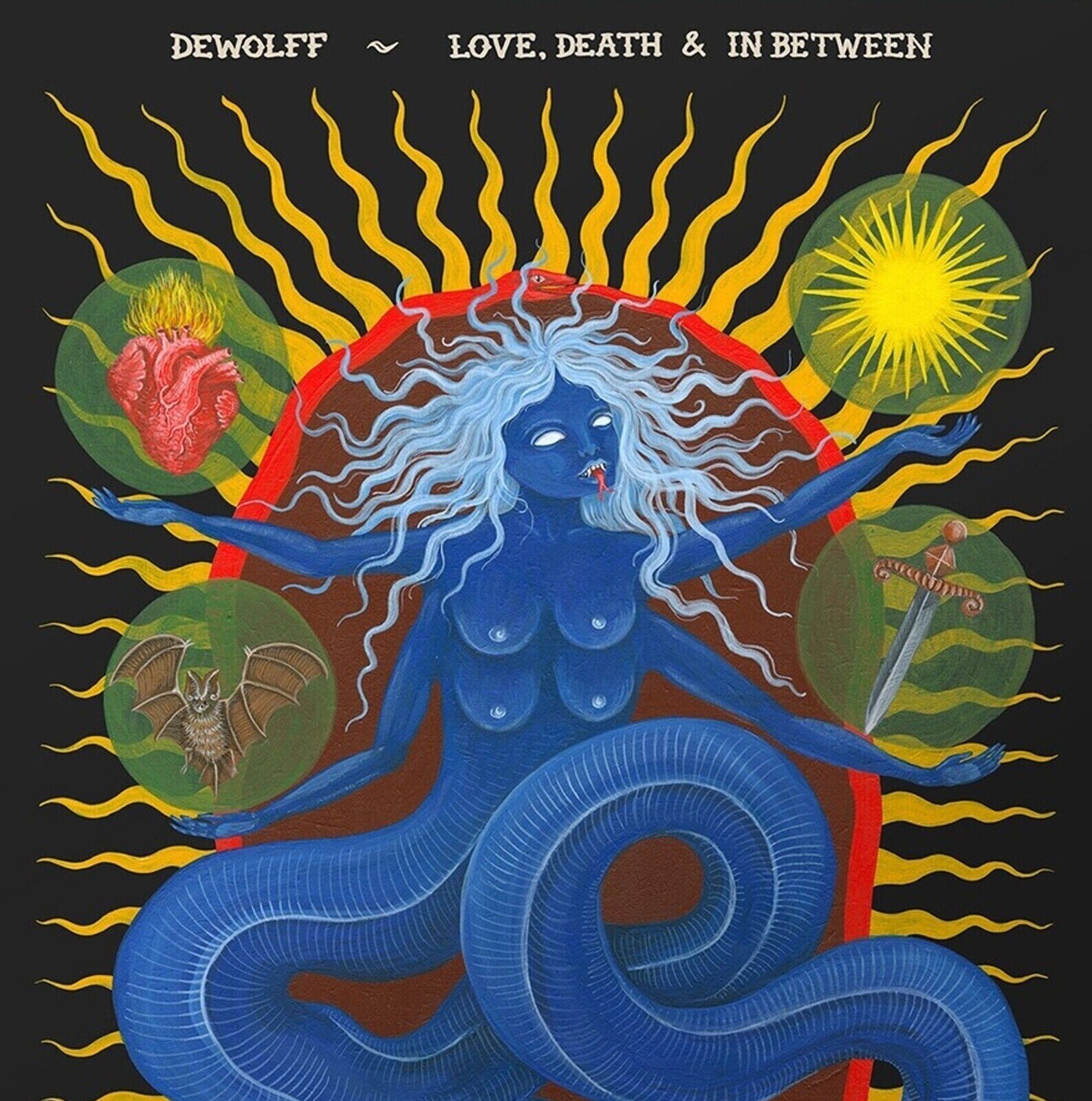 Vinyl Record Dewolff - Love, Death & In Between (Limited Edition) (Camo Green Marble Coloured) (2 LP)