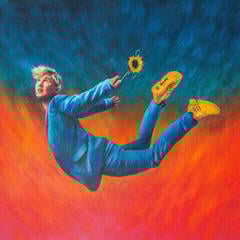 Vinyl Record Alex The Astronaut - How To Grow A Sunflower Underwater (Special Edition) (Teal Blue Coloured) (LP)