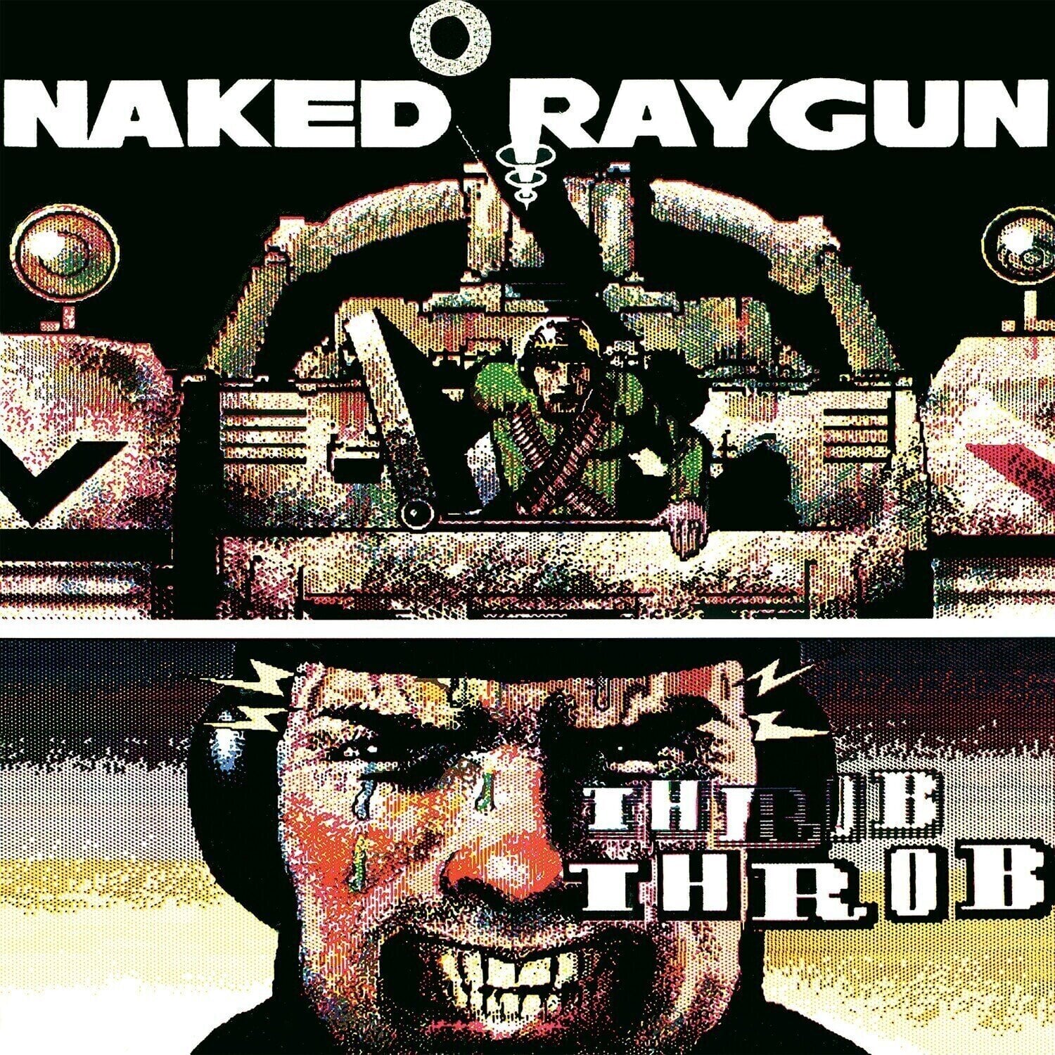 Vinylplate Naked Raygun - Throb Throb (Limited Edition) (with Blue and Yellow Streaks Green Swirl Coloured) (LP)