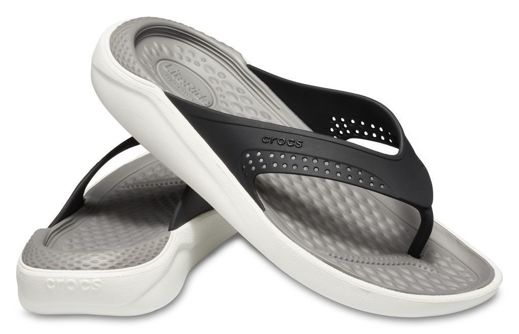 Unisex cipele za jedrenje Crocs LiteRide Flip Black/Smoke 46-47