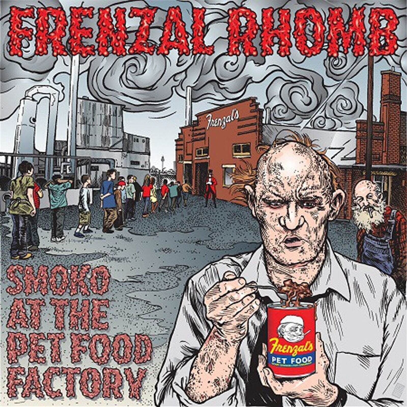 Vinyl Record Frenzal Rhomb - Smoko At The Pet Food Factory - Green Marble (Limited Edition) (LP)