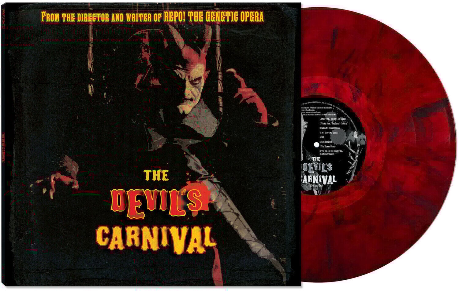 Vinylskiva Various Artists - The Devil's Carnival Original Motion Picture Soundtrack (Limited Edition) (Blood Red Coloured) (LP)