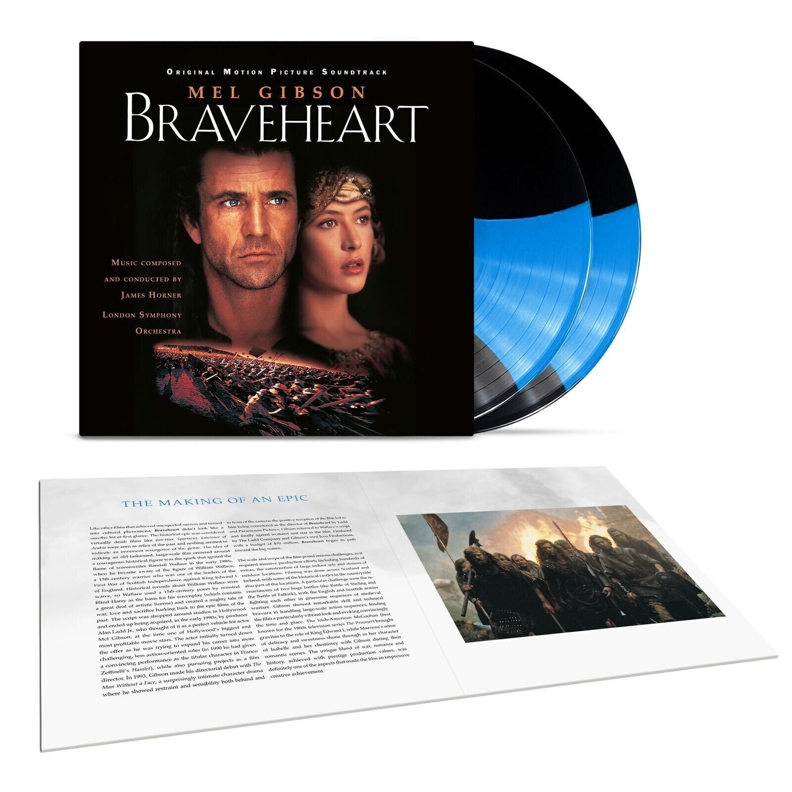 Vinylskiva James Horner & London Symphony Orchestra - Braveheart (30th Anniversary) (Limited Edition) (2 LP)