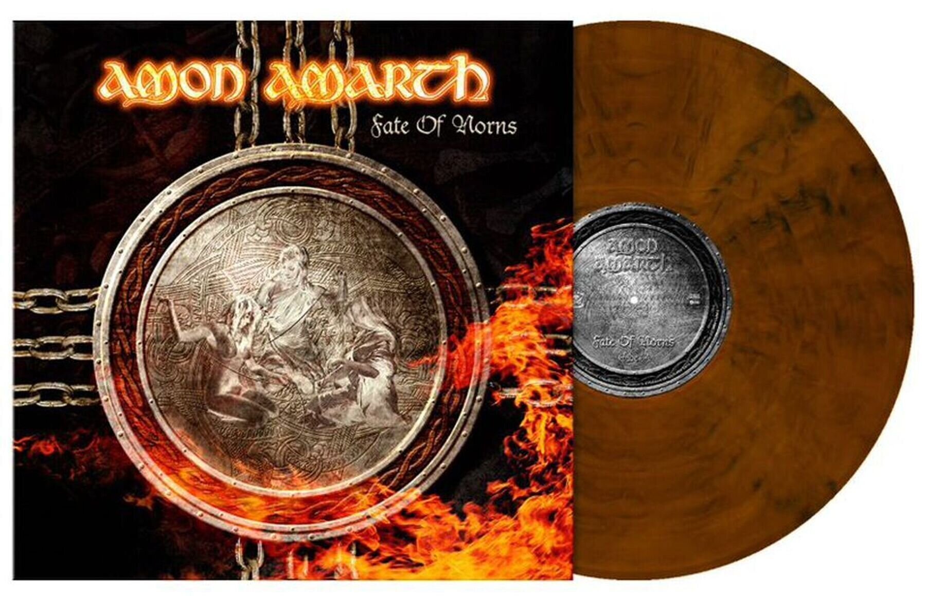 LP ploča Amon Amarth - Fate Of Norns (Reissue) (Ochre Brown Marbled Coloured) (LP)