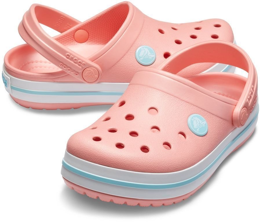 Chaussures de bateau enfant Crocs Kids Crocband Clog Melon/Ice Blue 34-35