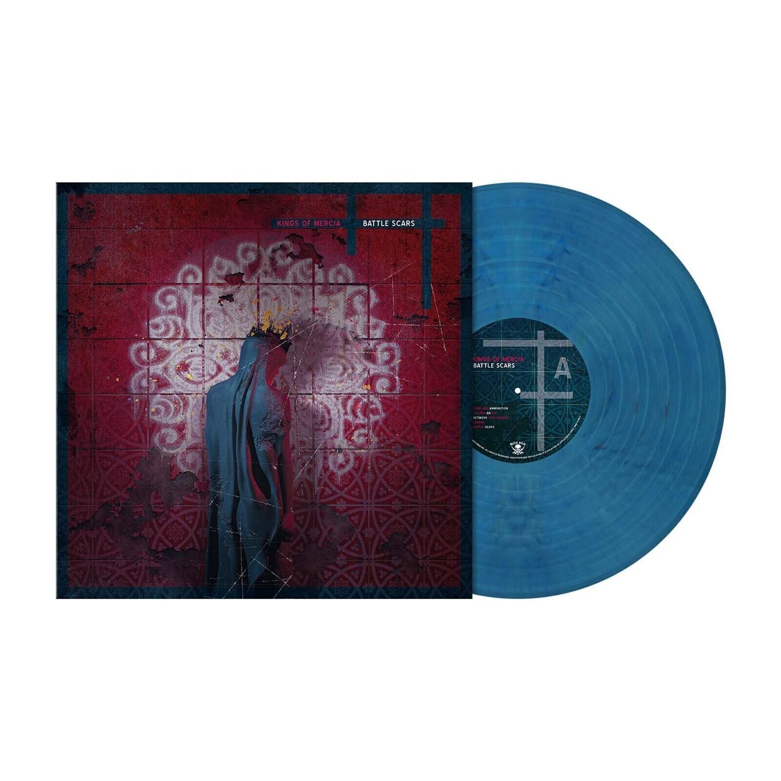 LP ploča Kings Of Mercia - Battle Scars (Blue Highway Marbled Coloured) (LP)