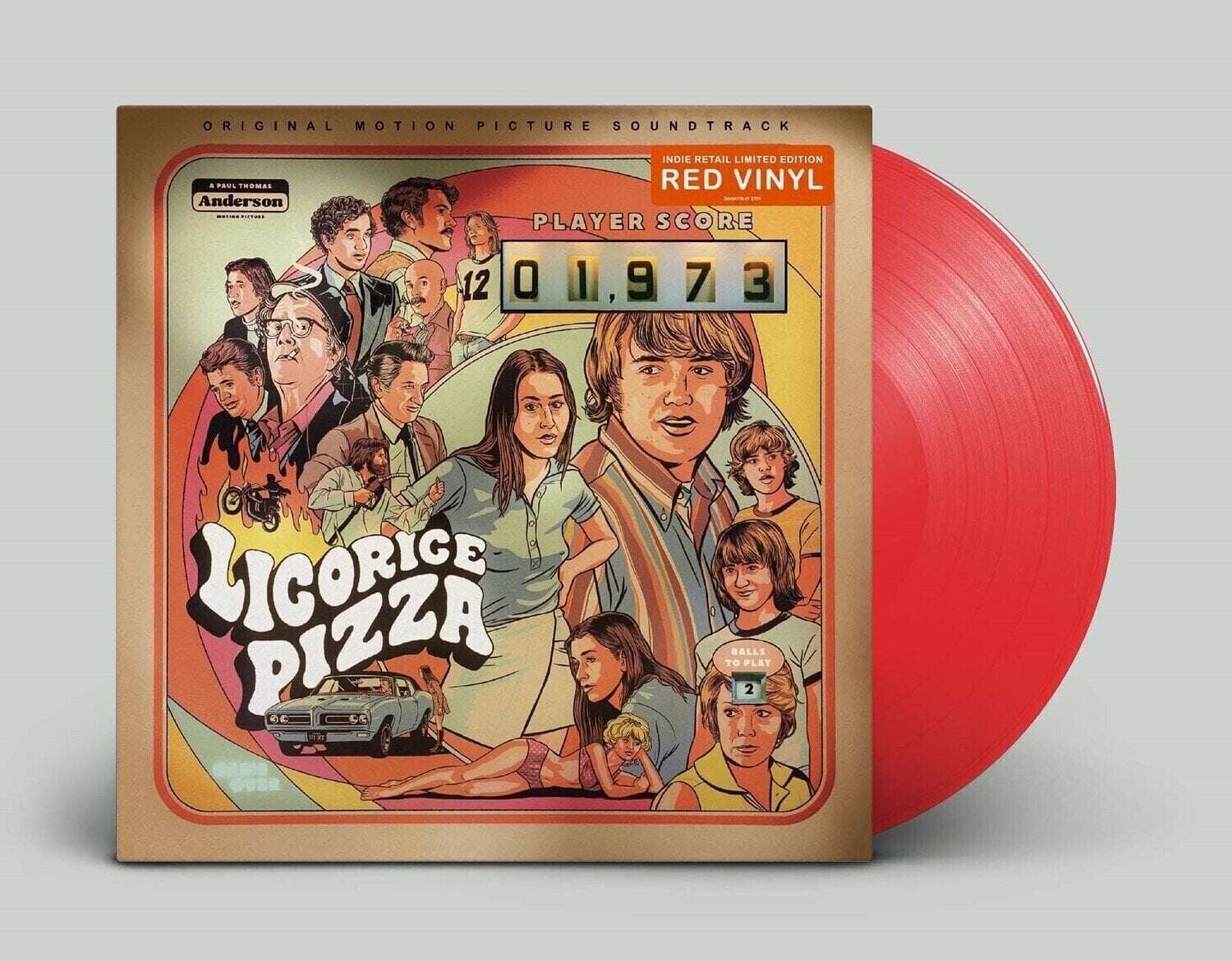 Vinylskiva Various Artists - Licorice Pizza (Limited Edition) (Red Coloured) (2 LP)