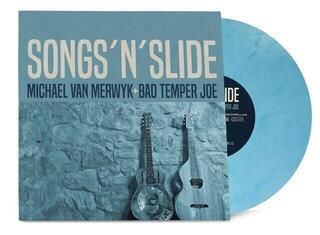 Vinyl Record Michael Van Merwyk & Bad Temper Joe - Songs 'N' Slide (Turquoise Coloured) (LP)