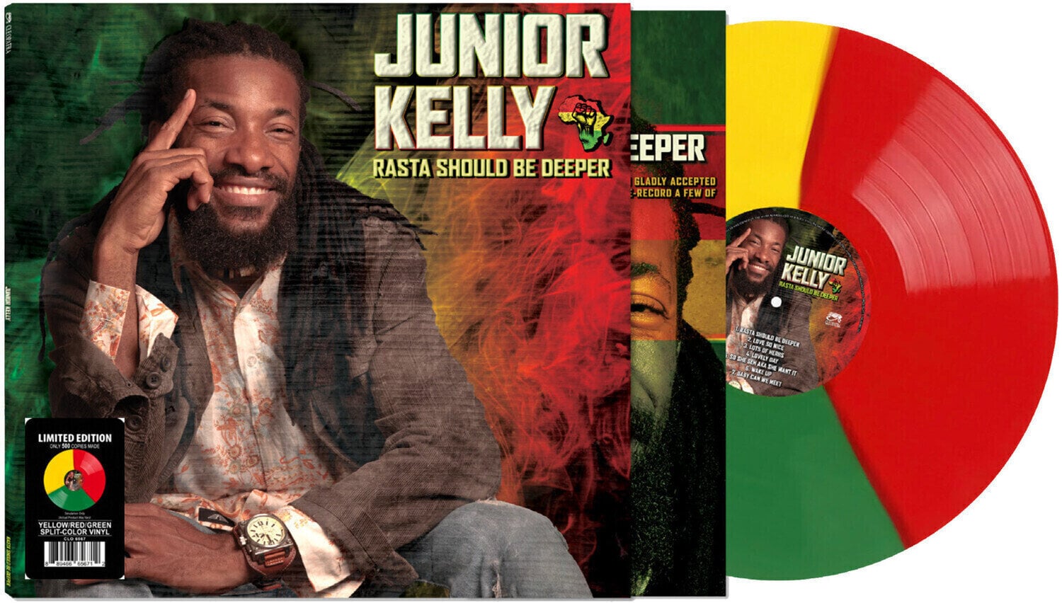 LP ploča Junior Kelly - Rasta Should Be Deeper (Limited Edition) (Tri- Coloured) (LP)
