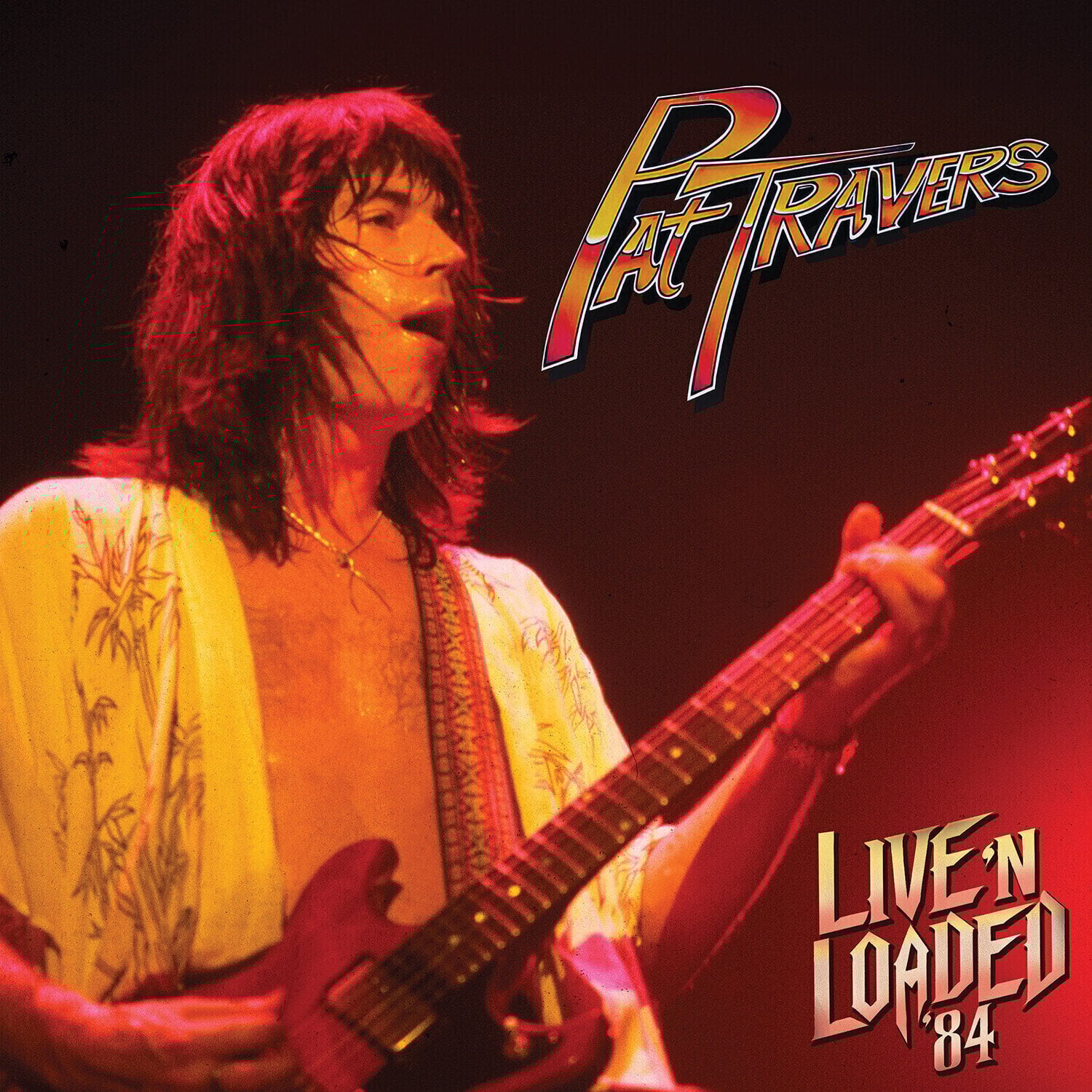 Vinyl Record Pat Travers - Live 'N Loaded '84 (Limited Edition) (Red Marbled Coloured) (LP)