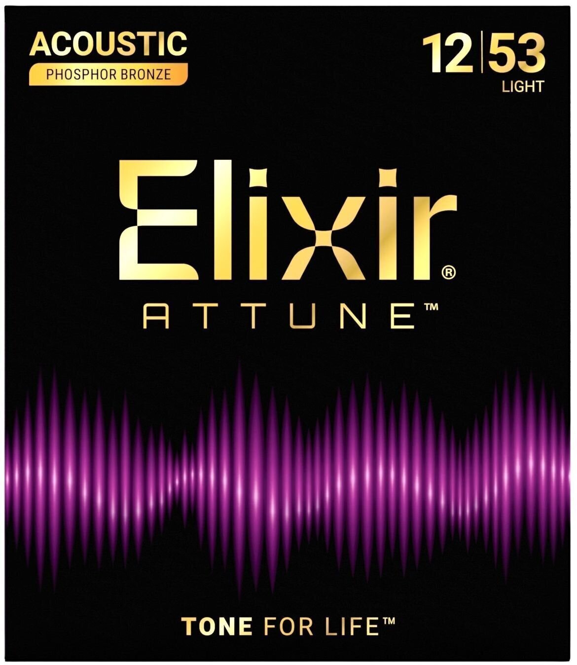 Cordes de guitares acoustiques Elixir 21052 ATTUNE 12-53 Cordes de guitares acoustiques