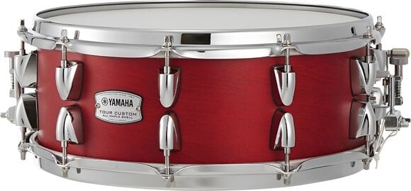 Snare Drum Yamaha Tour Custom TMS1455 14" Candy Apple Satin Snare Drum - 1
