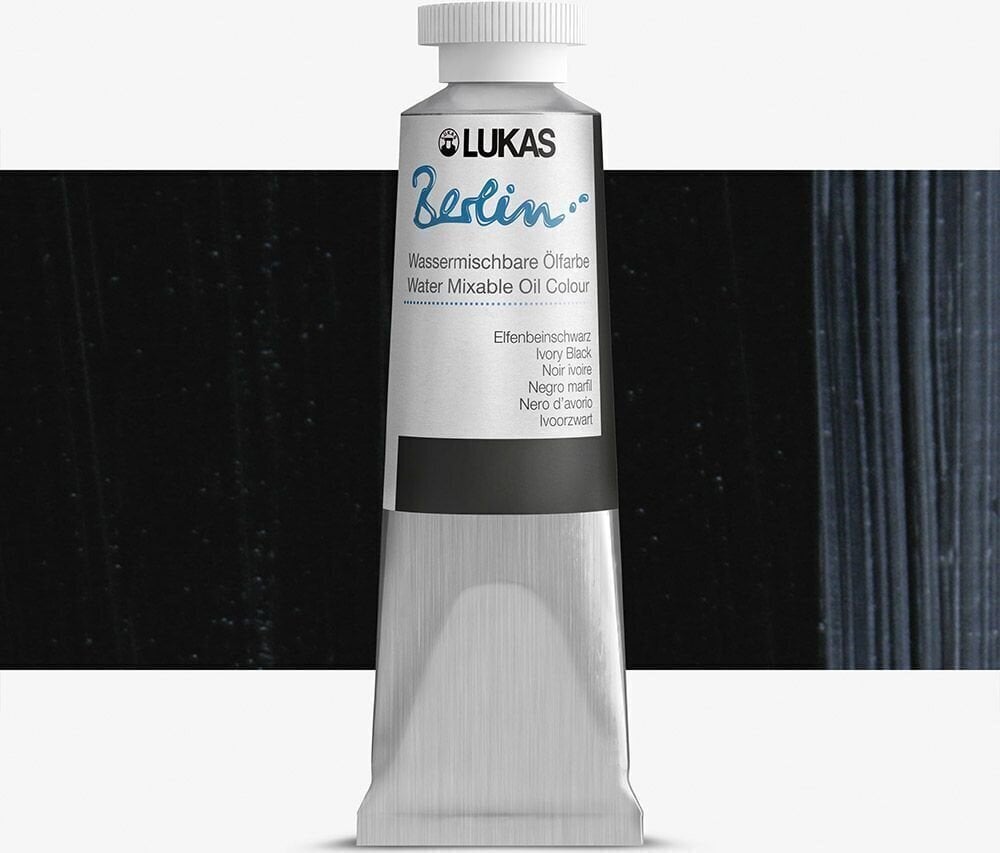 Χρώμα λαδιού Lukas Berlin Λαδομπογιά Ivory Black 200 ml 1 τεμ.