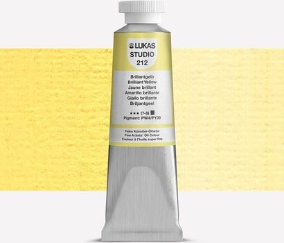 Χρώμα λαδιού Lukas Studio Λαδομπογιά Brilliant Yellow 37 ml 1 τεμ. - 1