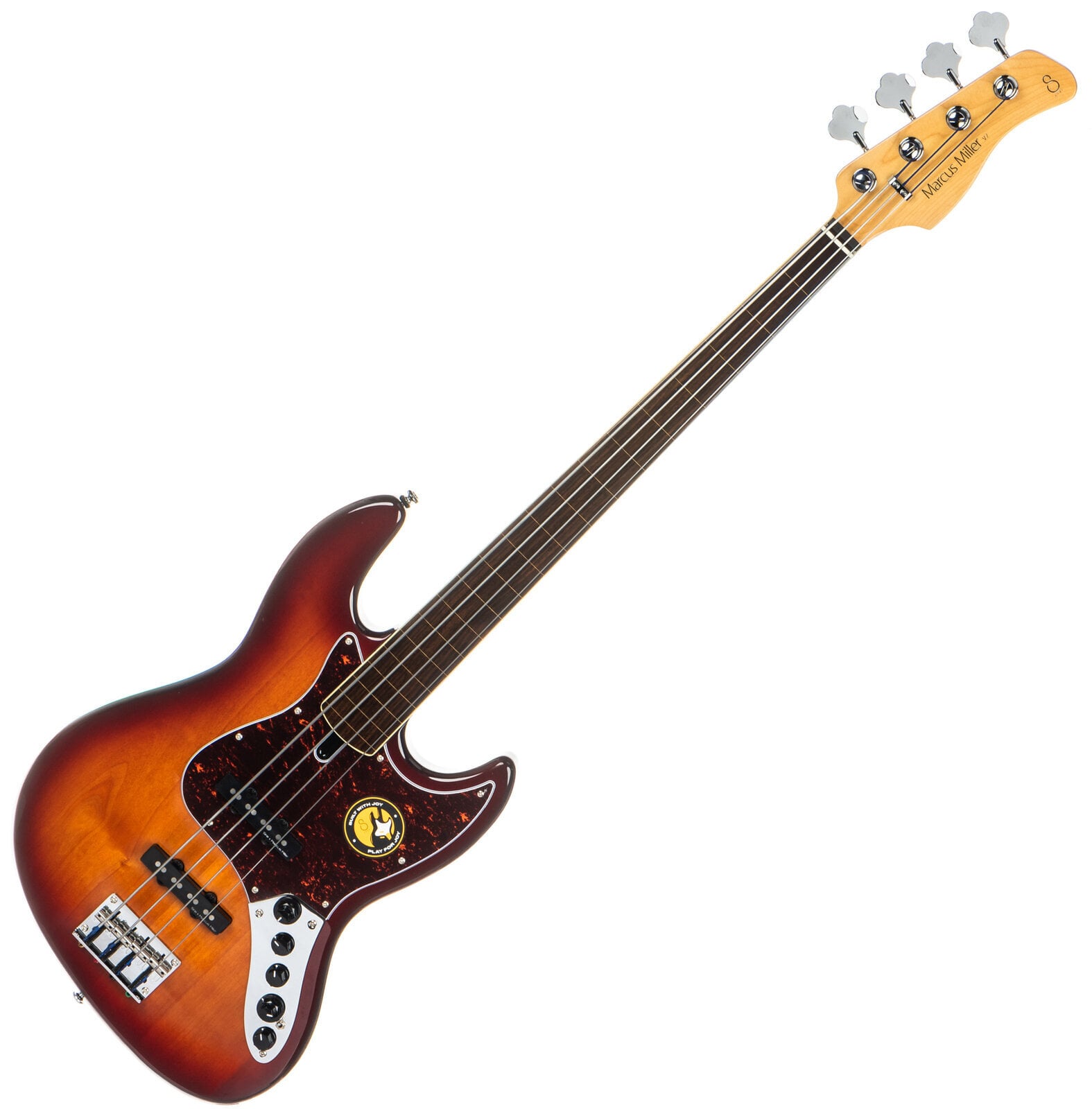 Fretless E-Bass Sire Marcus Miller V7 Alder-4 FL 2nd Gen Tobacco Sunburst Fretless E-Bass (Wie neu)