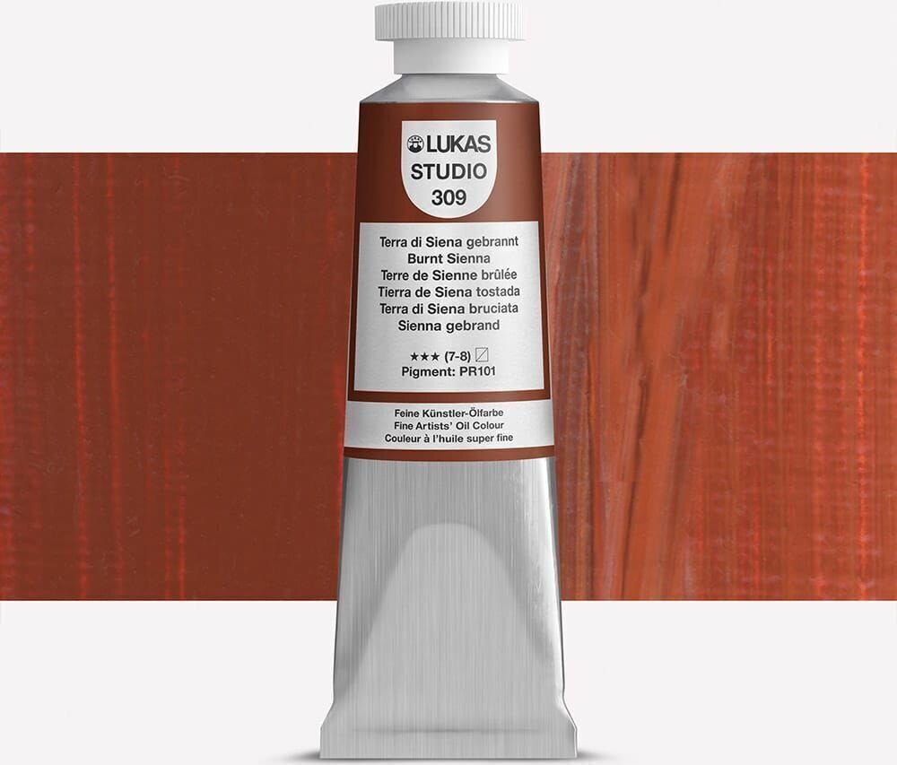 Χρώμα λαδιού Lukas Studio Λαδομπογιά Burnt Sienna 37 ml 1 τεμ.