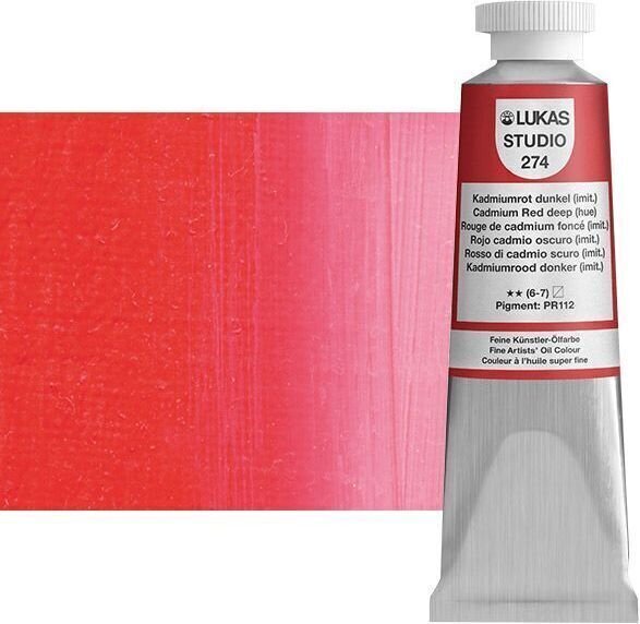Χρώμα λαδιού Lukas Studio Λαδομπογιά Cadmium Red Deep Hue 37 ml 1 τεμ.