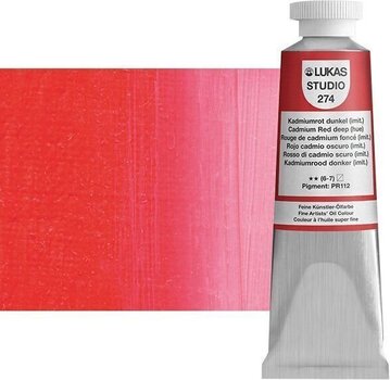 Χρώμα λαδιού Lukas Studio Λαδομπογιά Cadmium Red Deep Hue 37 ml 1 τεμ. - 1