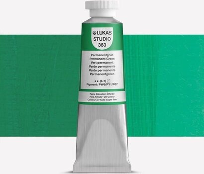 Χρώμα λαδιού Lukas Studio Λαδομπογιά Permanent Green 37 ml 1 τεμ. - 1