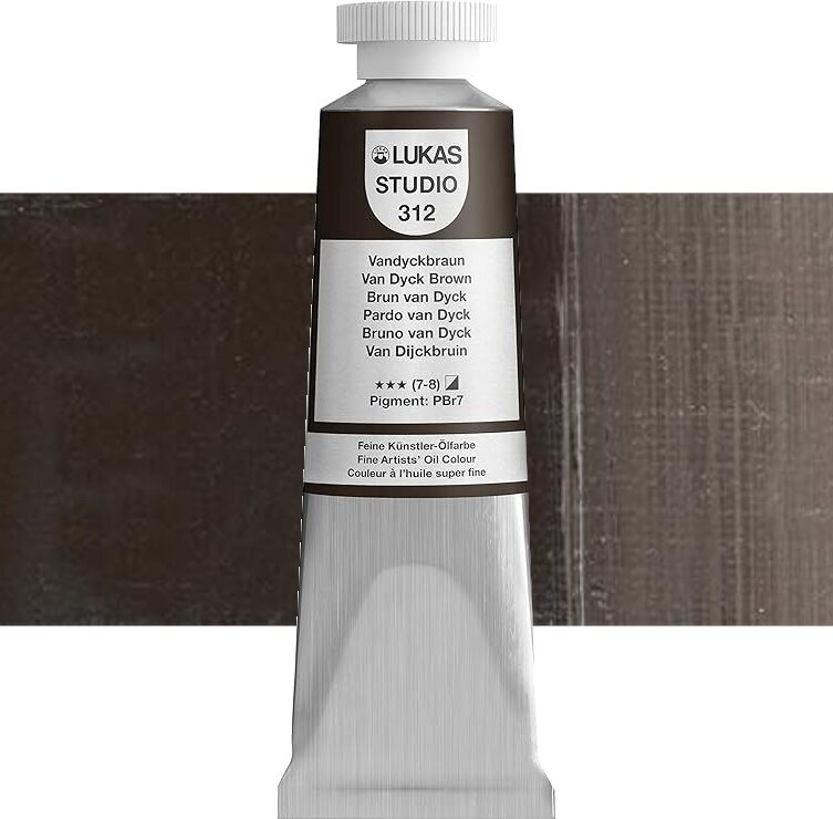 Χρώμα λαδιού Lukas Studio Λαδομπογιά Vandyke Brown 37 ml 1 τεμ.