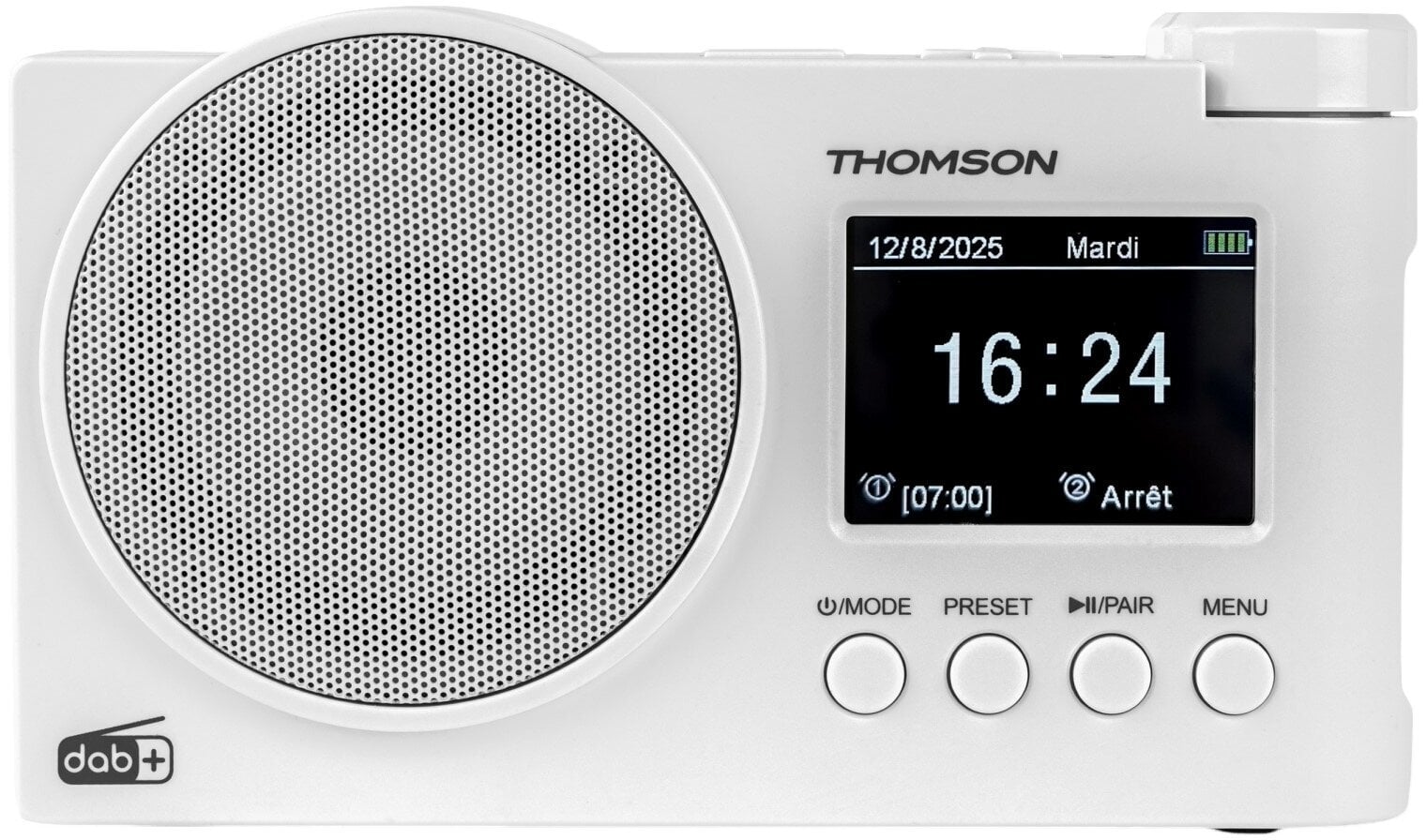 La radio numérique DAB + Thomson RT400DABBTWH White La radio numérique DAB +