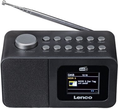 A digitális rádió DAB + Lenco CR-625BK Black A digitális rádió DAB + - 1
