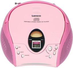 Преносим настолен плеър Lenco SCD-24 Pink Pink Преносим настолен плеър