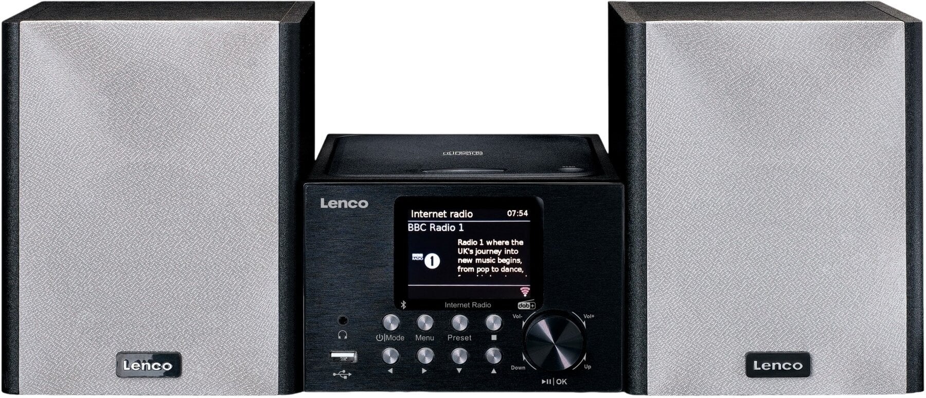 Home Sound System Lenco MC-250BK Black Home Sound System