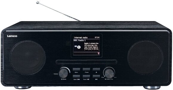 Sistema de sonido para el hogar Lenco DIR-261BK Black Reproductor de CD Hi-Fi - 1