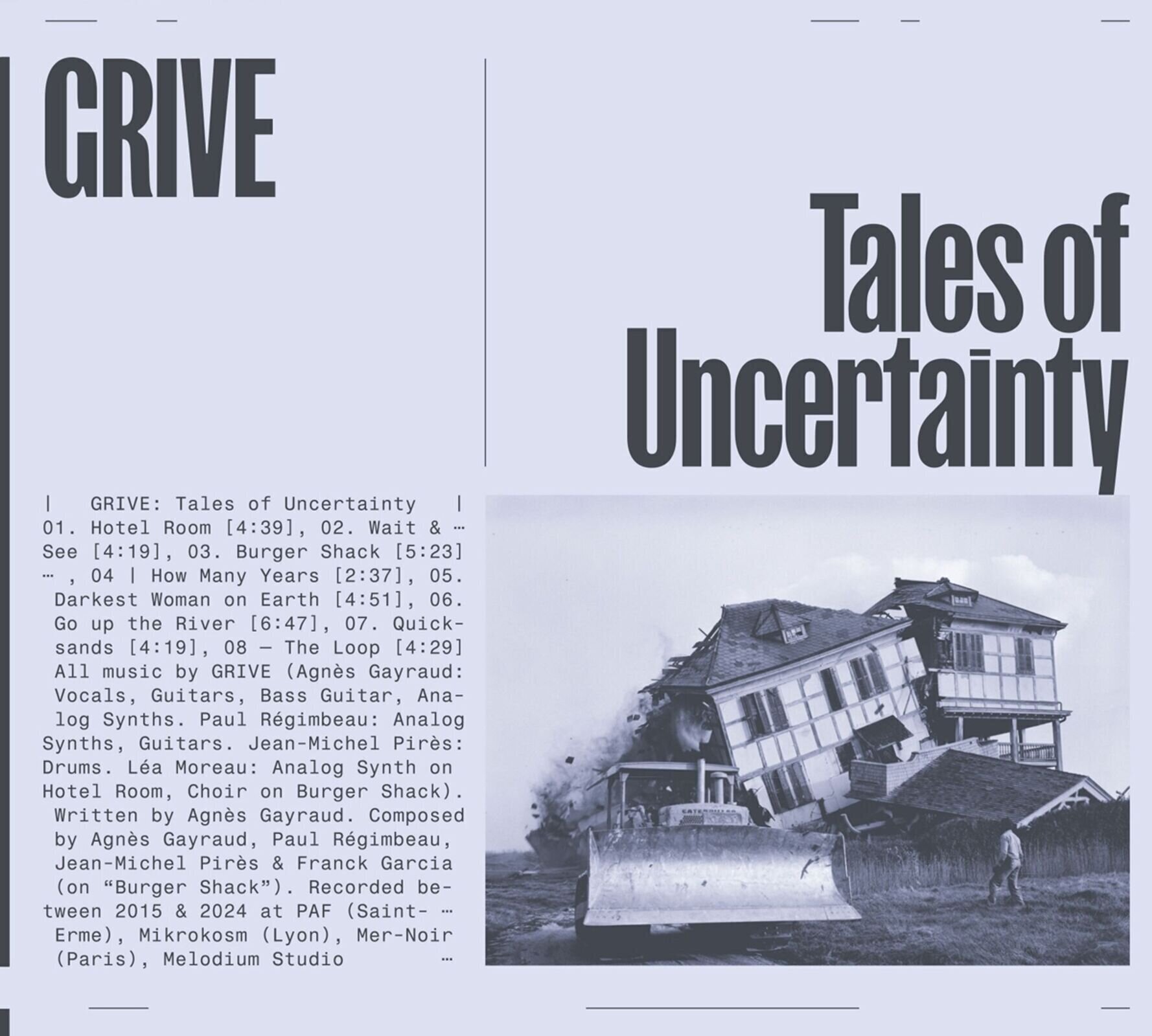 Disco de vinilo Grive - Tales Of Uncertainty (Limited Edition) (LP)