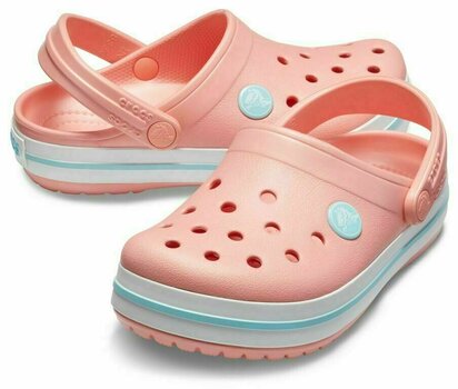 Otroški čevlji Crocs Kids' Crocband Clog Melon/Ice Blue 22-23 - 1