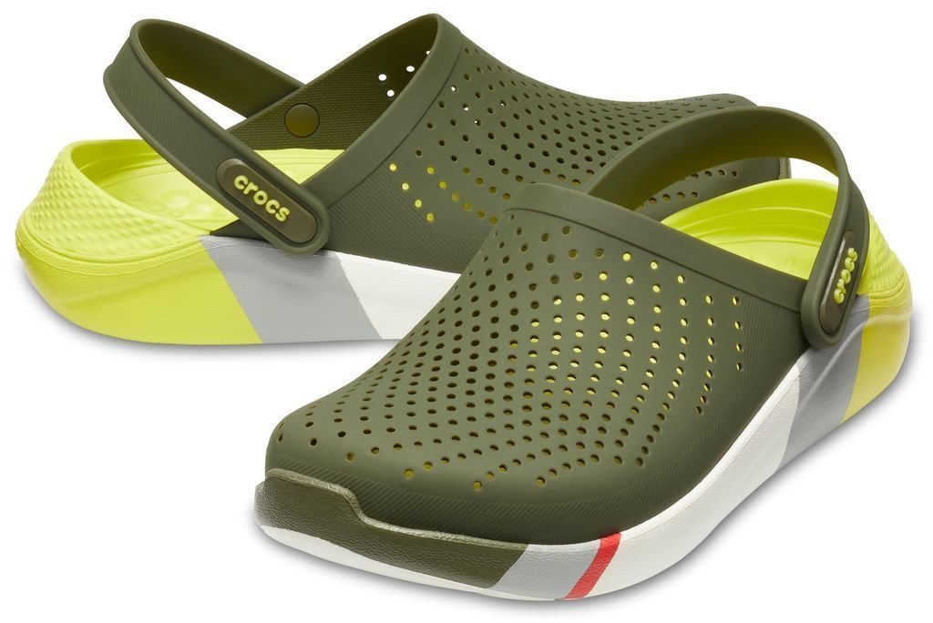 Унисекс обувки Crocs LiteRide Colorblock Clog Agr/White 37-38