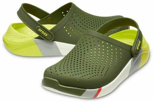 Chaussures de navigation Crocs LiteRide Colorblock Clog Agr/White 37-38 - 1