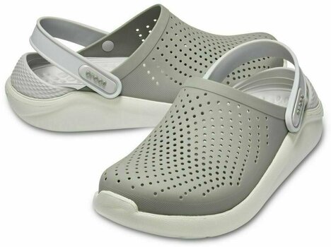Jachtařská obuv Crocs LiteRide Clog Smoke/Pearl White 45-46 - 1