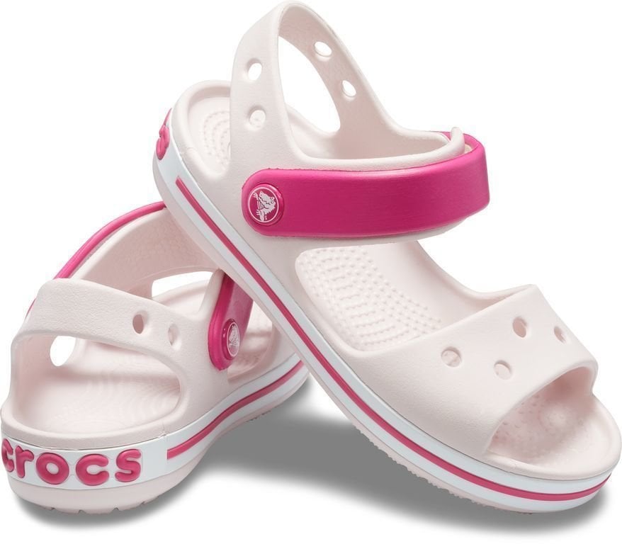 Zapatos para barco de niños Crocs Kids' Crocband Sandal Barely Pink/Candy Pink 33-34