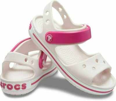 Zapatos para barco de niños Crocs Kids' Crocband Sandal Barely Pink/Candy Pink 33-34 - 1