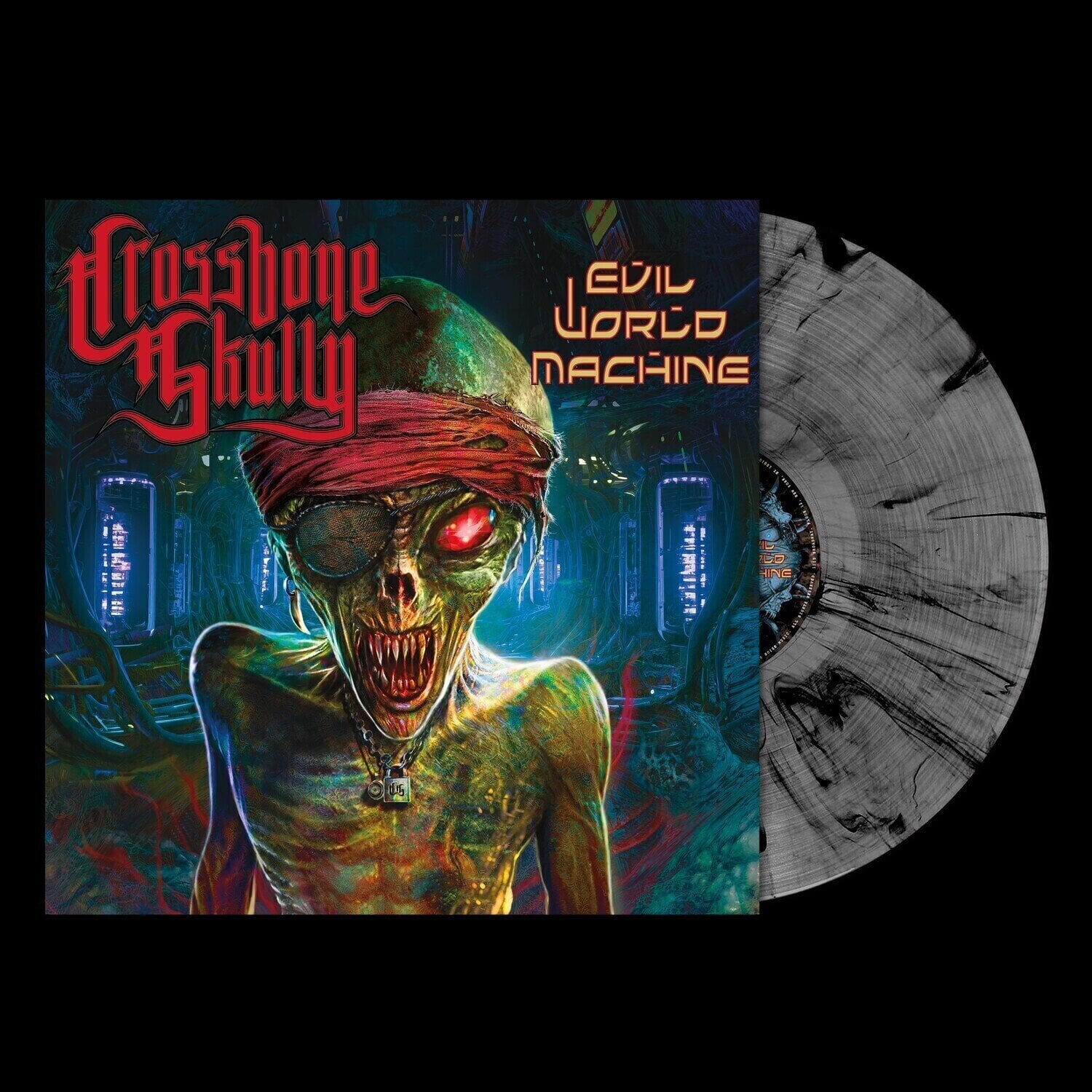 Vinyylilevy Crossbone Skully - Evil World Machine (Special Edition) (Clear Smoke Coloured) (LP)