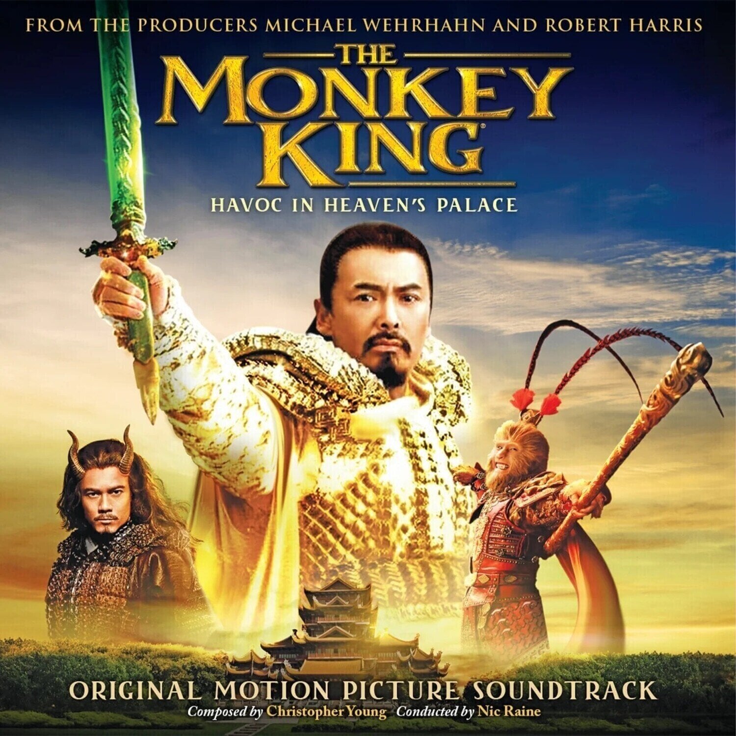 Vinylskiva Christopher Young - The Monkey King - Havoc In Heaven's Palace (Limited Edition) (Gold Coloured) (2 LP)