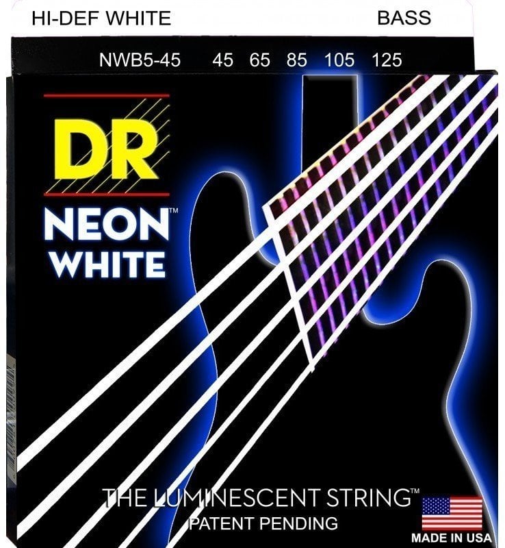 Saiten für 5-saitigen E-Bass, Saiten für 5-Saiter E-Bass DR Strings NWB5-45